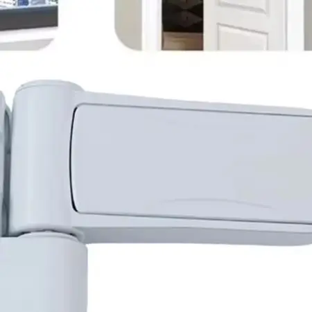 3D Adjustable Aluminium Door Flag Hinge with Integrated Mute Buffer for Quiet Door Closing and Accurate Door Frame Alignment