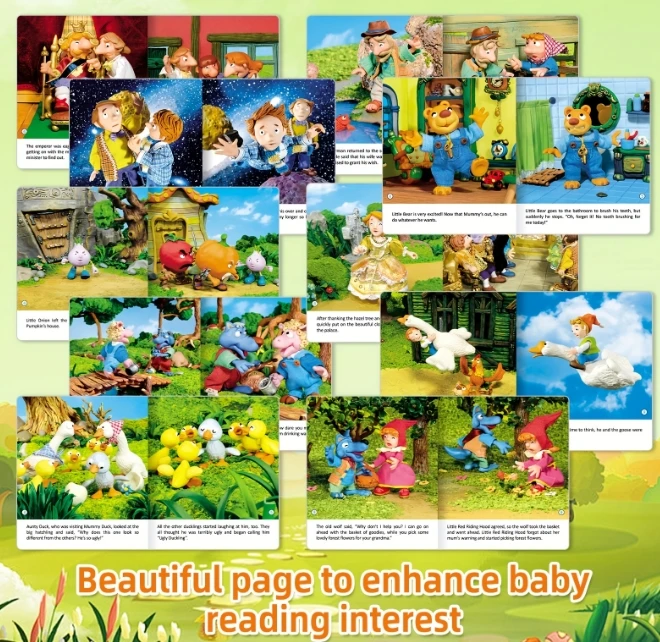 مجموعة واحدة جديدة مكونة من 10 كتب قصص ما قبل النوم الإنجليزية للأطفال، قصان جديدة لمرة النوم للأطفال، مناسبة لمواد القراءة القصيرة