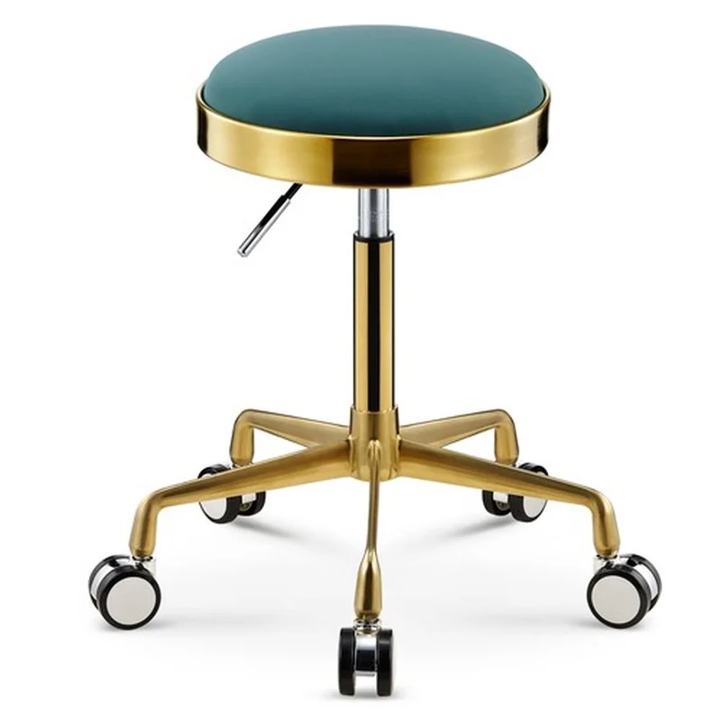 Stainless Steel Brushed Lifting Stool Explosion-proof Stool Barber Chair Bench Hairdressing Salon Rotating Stool Master Chair