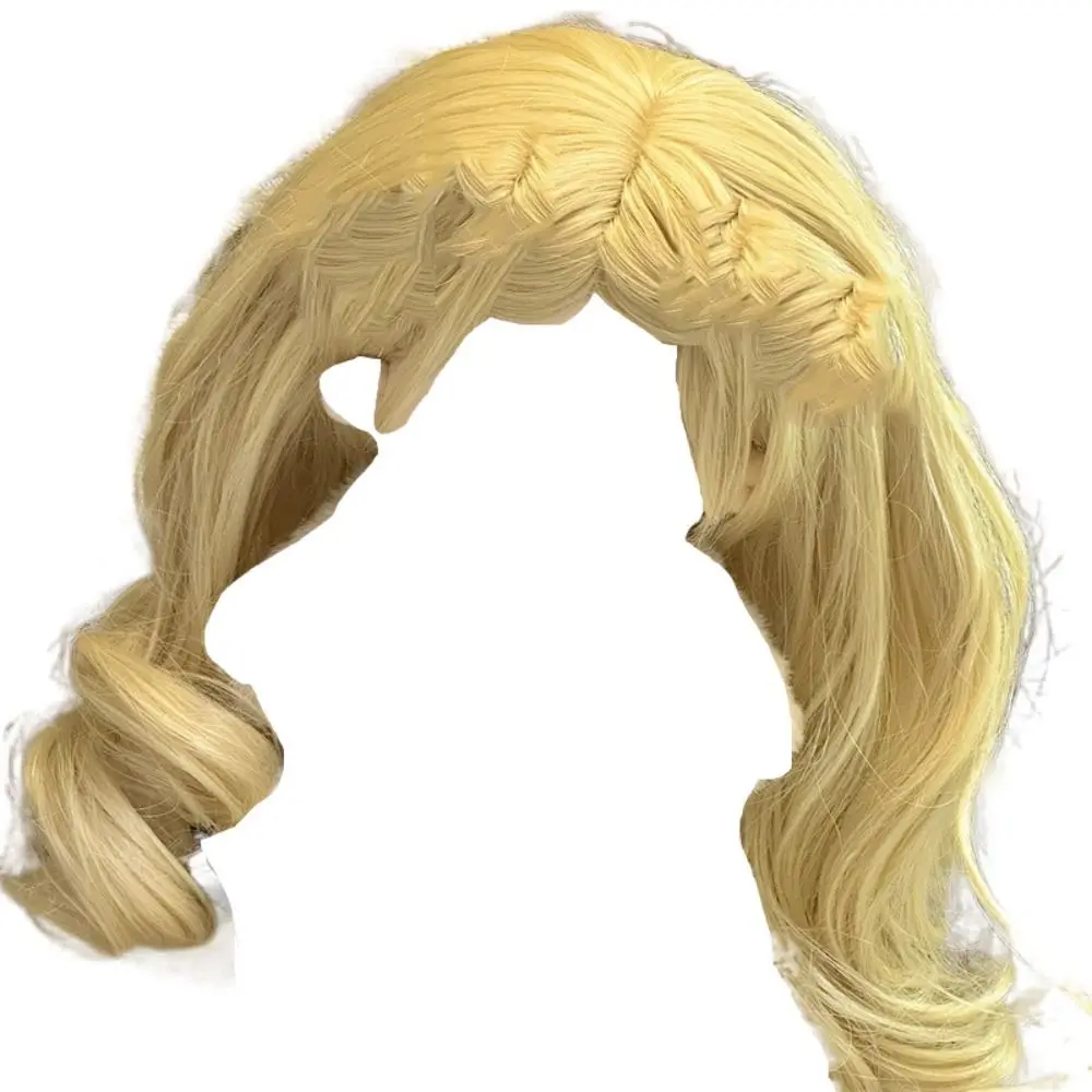 

Long Curly Hair Cotton Doll Wig Clamping Chemical Fiber Plush Doll Wigs Soft Silk Colorful Doll Chemical Fiber Wig Plush Doll