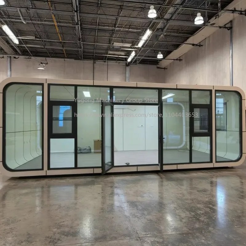 Apple Cabin Container Office Cabin House for Unused Land Apple Cabin House for Parks 40ft Capsule