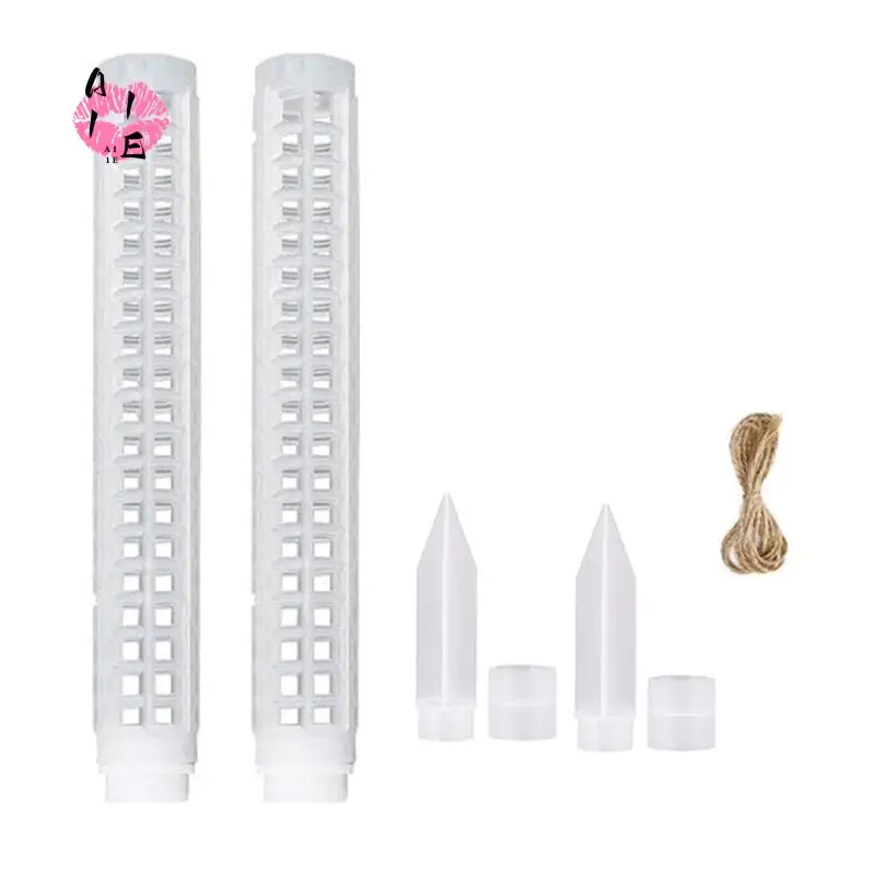 A11E-Estaca de musgo de plástico, extensível até 25 polegadas, musgo esfagno incluído na estaca para plantas, estaca de musgo para plantas, estacas de musgo