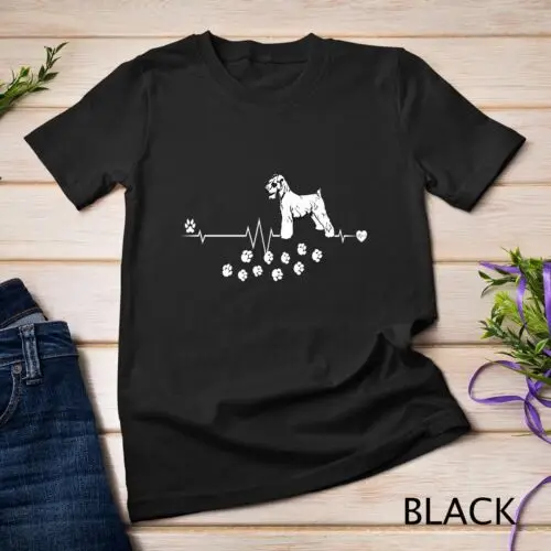 Miniature Schnauzer Dog Heartbeat Gift Dogs Breed Unisex T-shirt