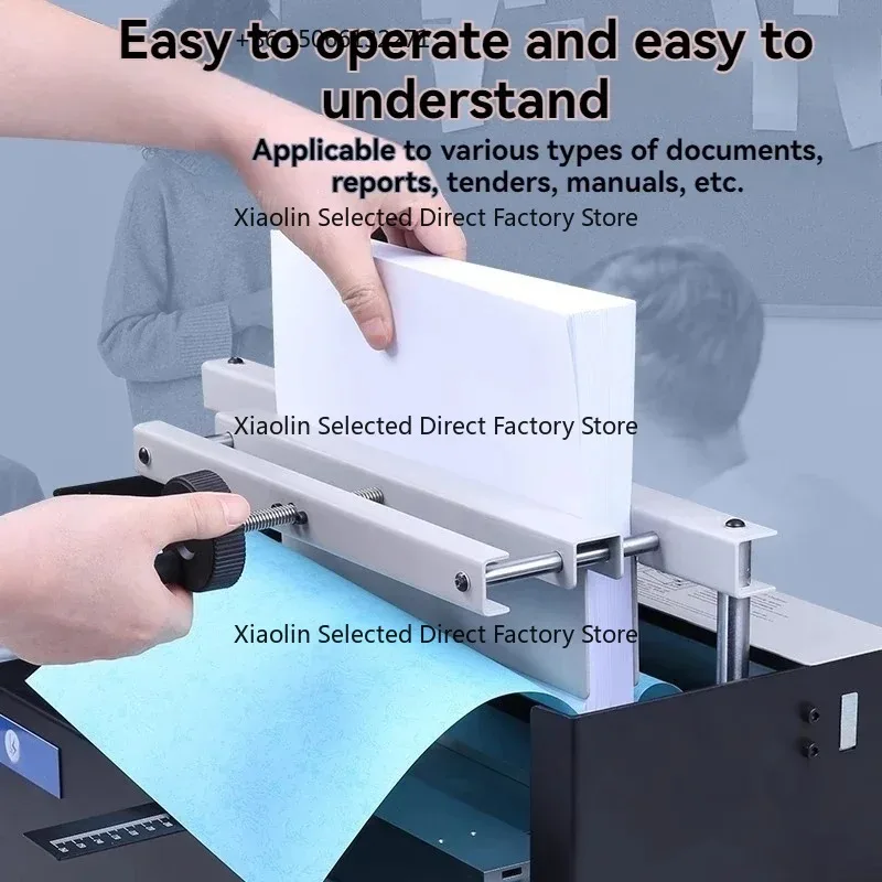 WD-40B Desktop Wireless Binding Machine Hot Melt Adhesive Contract File Bid Office Equipment Supplies for Business