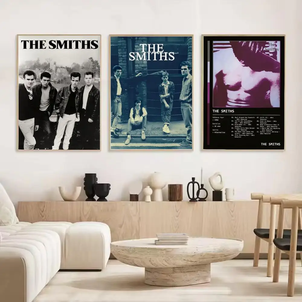 B-Band The Smiths Painting Calligraphy Stylish Canvas Poster Wall Art for Living Room Bedroom Cafe Office Decor Gift