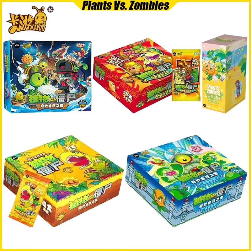 

KAYOU VOL.3 Plants Vs. Zombies Cards Anime Game Collection Battle Cards Mistery Box Toys Birthday Gifts for Boys and Girls