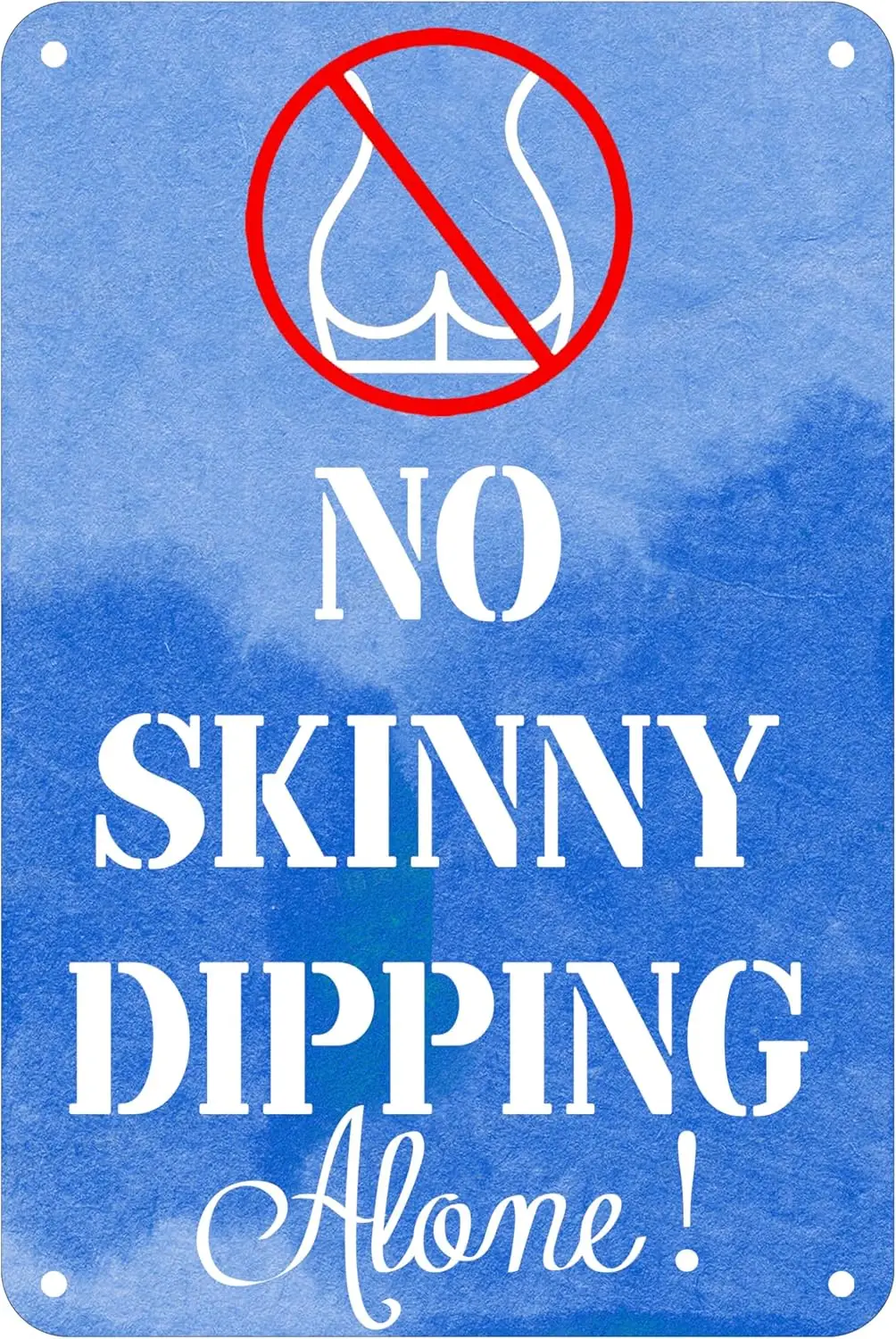 Pool Rules Sign For Outdoor, Backyard Metal Swimming Pool Sign, No Diving No Swimming Alone No Lifeguard On Duty Pool Safet sign