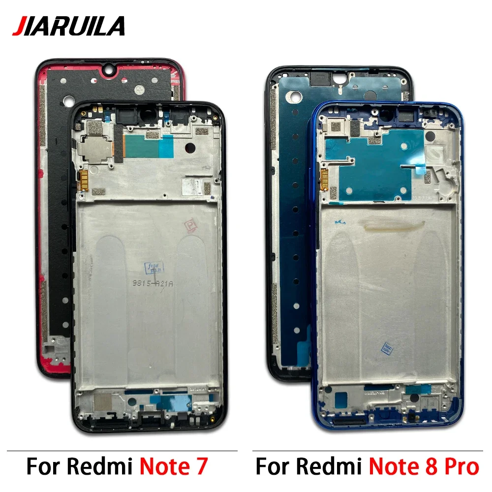 NEW Front Housing Middle Frame LCD Frame Screen Bezel Cover Holder Replacement Parts For Xiaomi Redmi Note 7 8 Pro 9S 9 Pro