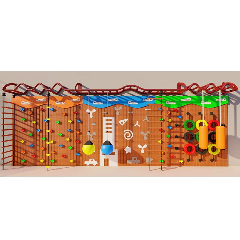 Outdoor children's climbing wall multifunctional climbing toy indoor and outdoor physical development sensory training equipment