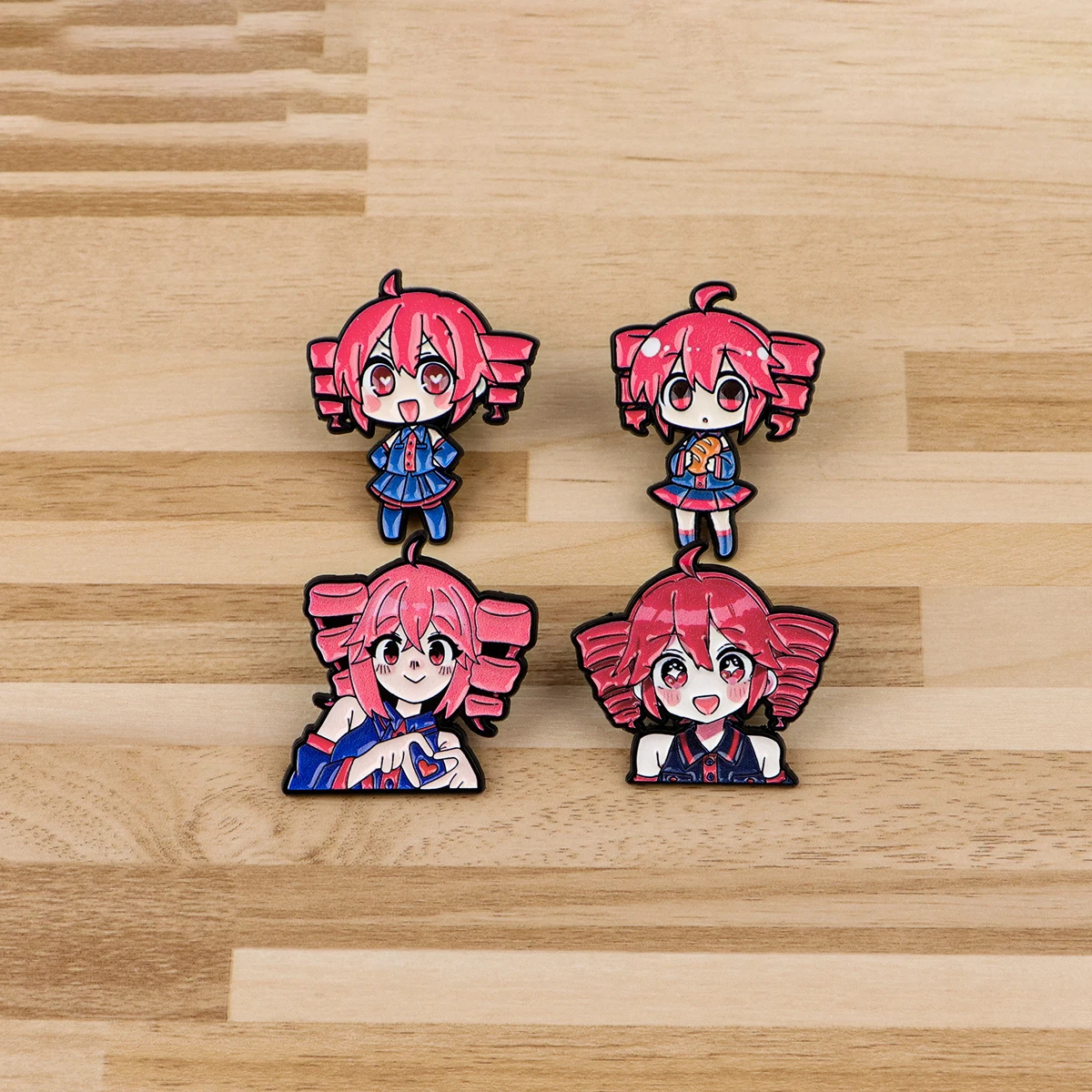 Cute Girls Enamel Pin Cartoon Badges on Backpack Women's Brooches Hat Lapel Pins Cosplay Accessories Toys Gifts