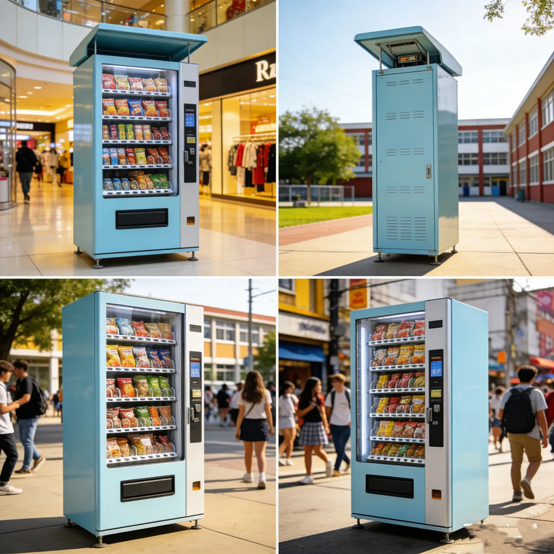 

Customized New smart vending machine bottle snack beverage vending machine