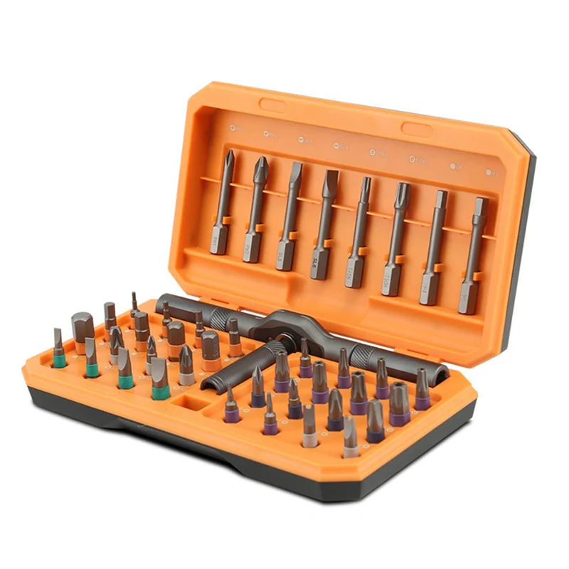 

AAAC-42 In 1 Magnetic Screwdriver Set,DIY Ratchet Screwdriver Set,Multi Bit Magnetic Drive Set With Detachable Ratchet Handle