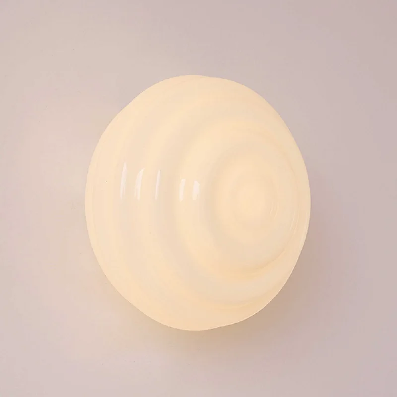 

LED Background Wall Wave Wall Lamp Bedroom Balcony Ceiling Lamp Cream Retro Aisle Cloakroom Decorative Wall Lamp