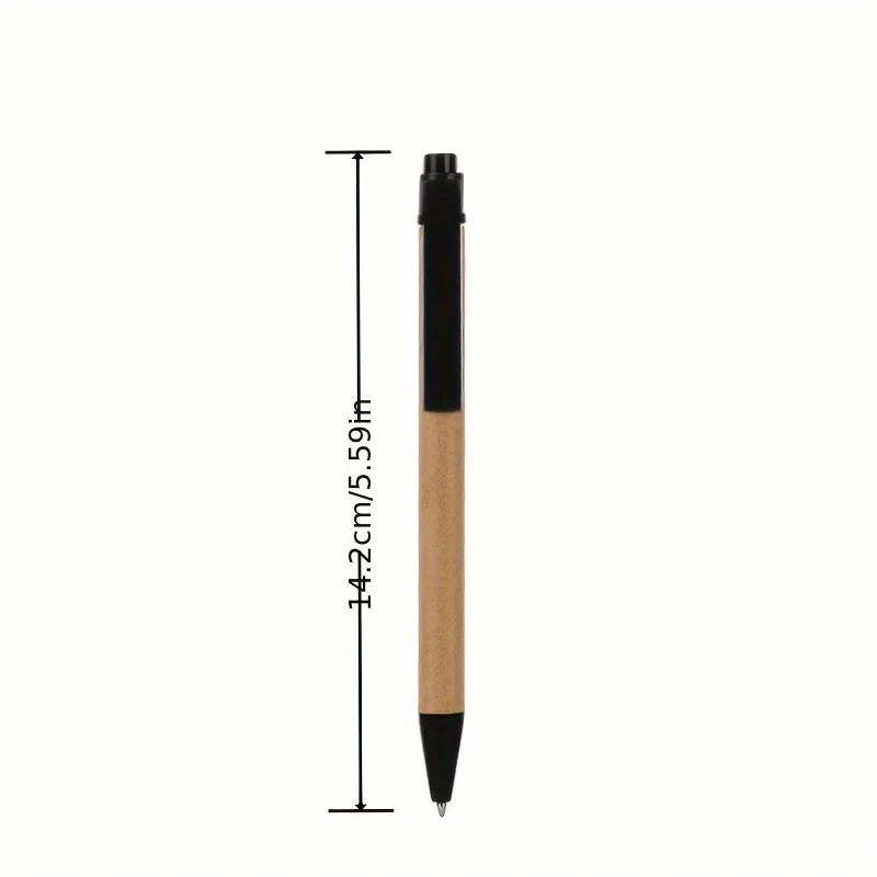 100 Pcs Custom Retractable Paper Ballpoint Pens ,Personalized Pen with Text/Logo for Church Office Business, School, Gift Party