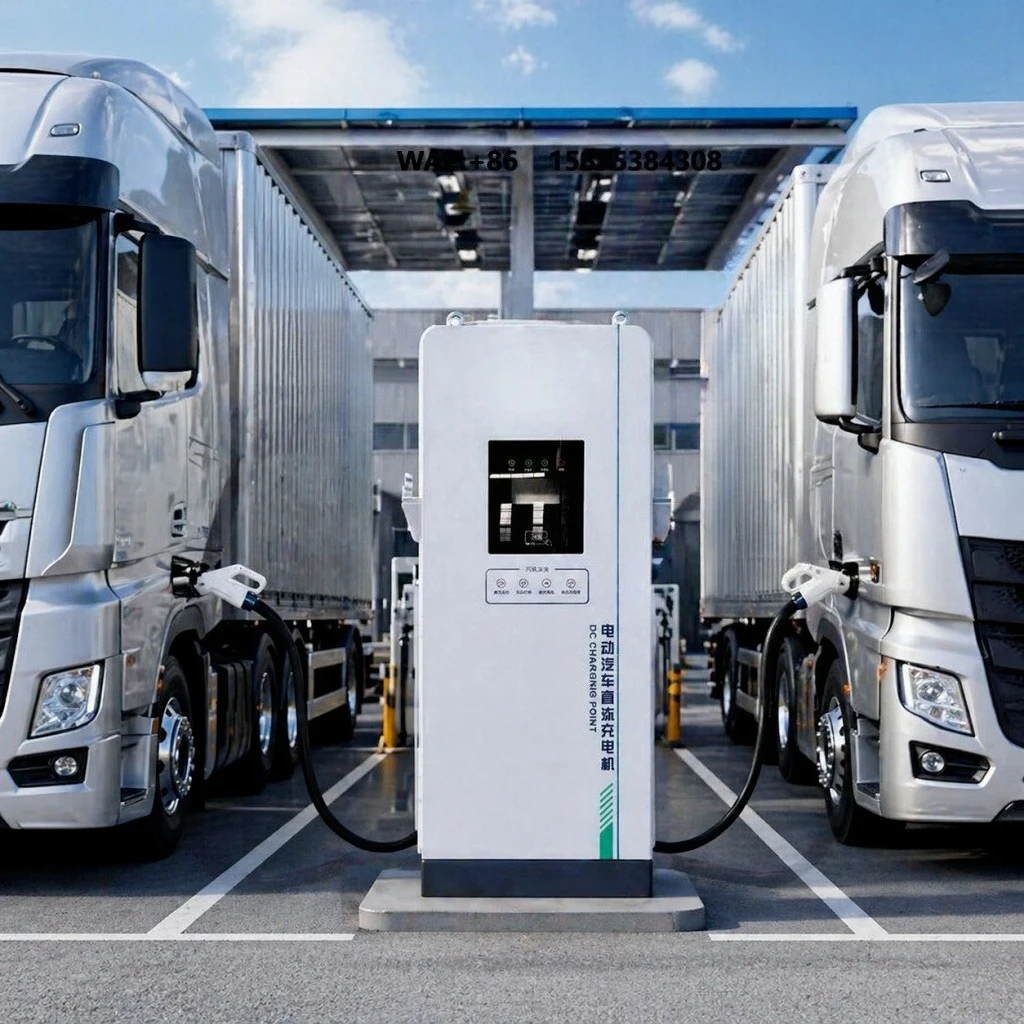 400kW DC Charging Pile for Heavy Commercial Vehicles Reinforced High Current Cables Robust Outdoor Enclosure