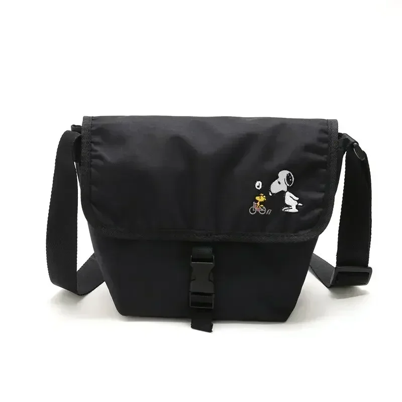 cartoon magazine style cute Snoopy shoulder bag casual embroidered small square messenger bag women girl Oxford shoulder bag
