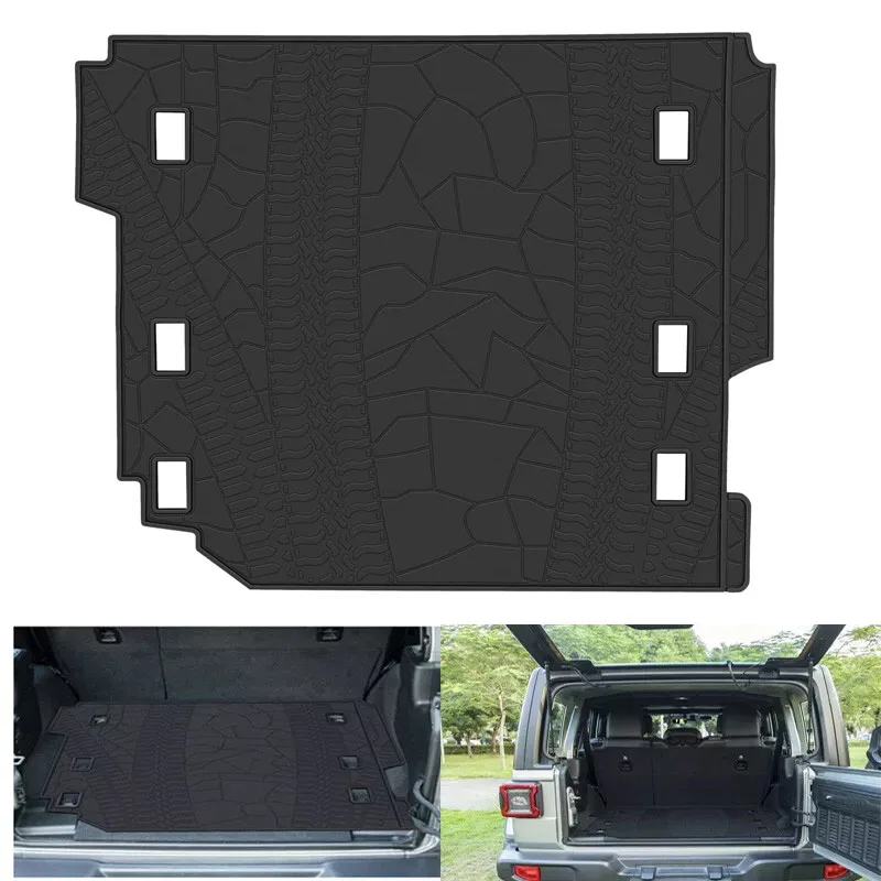 

Rear Cargo Liner Tray Trunk Floor Mat Protector for Jeep Wrangler JL JLU Sport Sahara Freedom Rubicon Unlimited 2018 - 2024