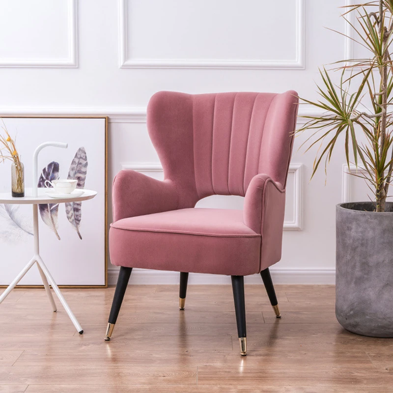 

Cool Ergonomic Living Room Chairs Armrest Wood Comfy Modern Lazy Chairs Nordic Luxury Single Balcony Fauteuil Salon Furniture