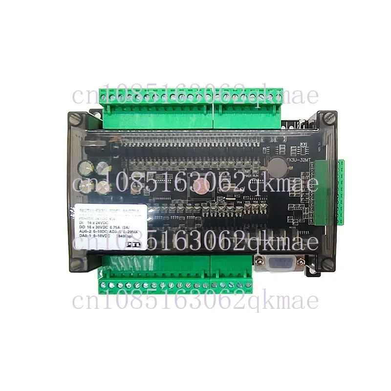 FX3U 30MR 32MT PLC 38400bps Relay Transistor Industrial Control Board Controller RS232 RS485 6AD 2DA