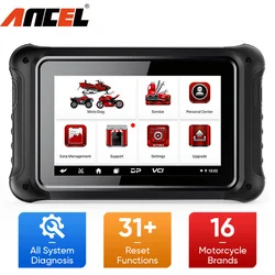 ANCEL MT700 Motorcycles All Systems Diagnsotic Tool Oil Service reset ABS Bleeding TPS ECU Reset For BMW/Triumph/Ducati/Honda