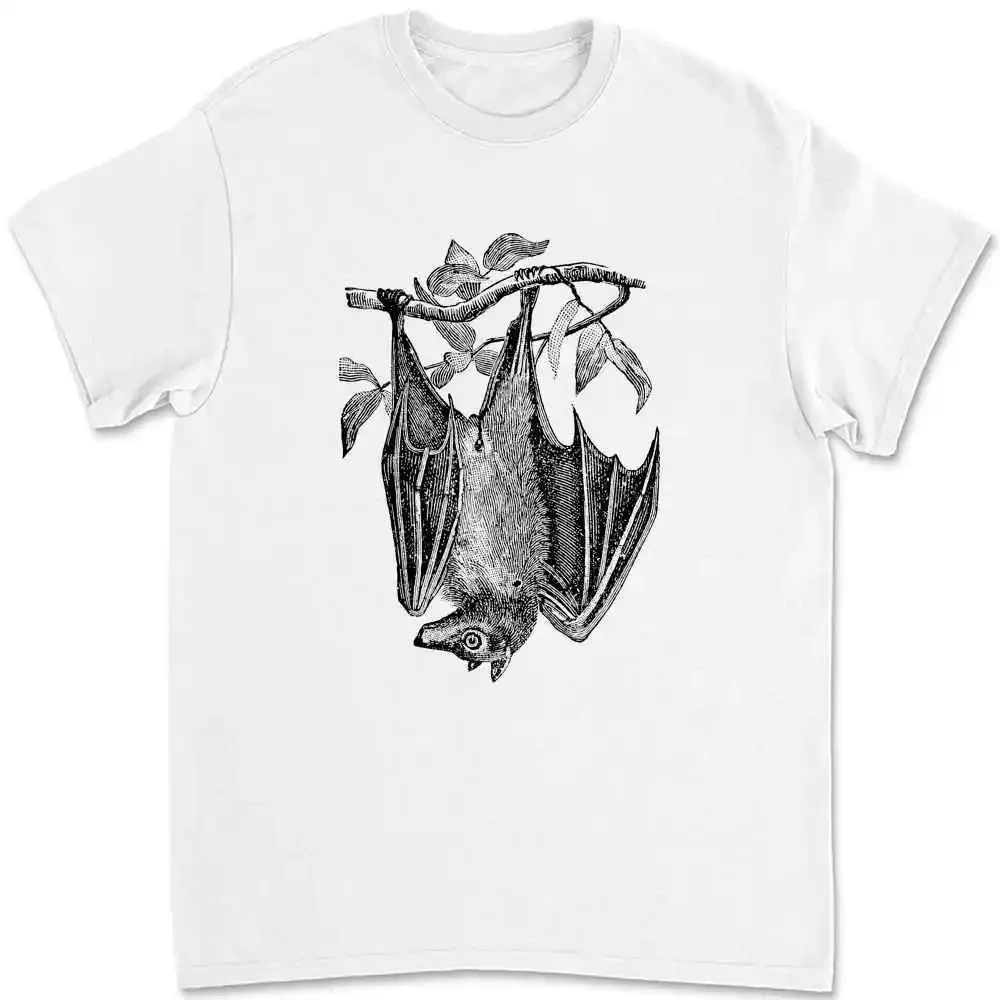 Bat Weird Engraving Pagan T-shirt 479Y
