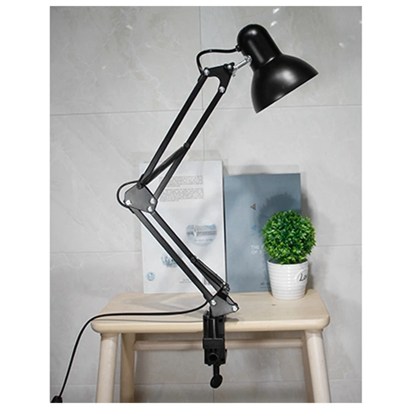 Table Lamp Universal Base Clip Table Lamp Round Base Plate Swing Arm Table Lamp Accessories Black