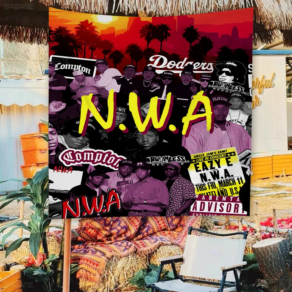 NWA Straight Outta Compton Large Size Flags Printing Patterns Interesting Birthday Party Decorations Banner