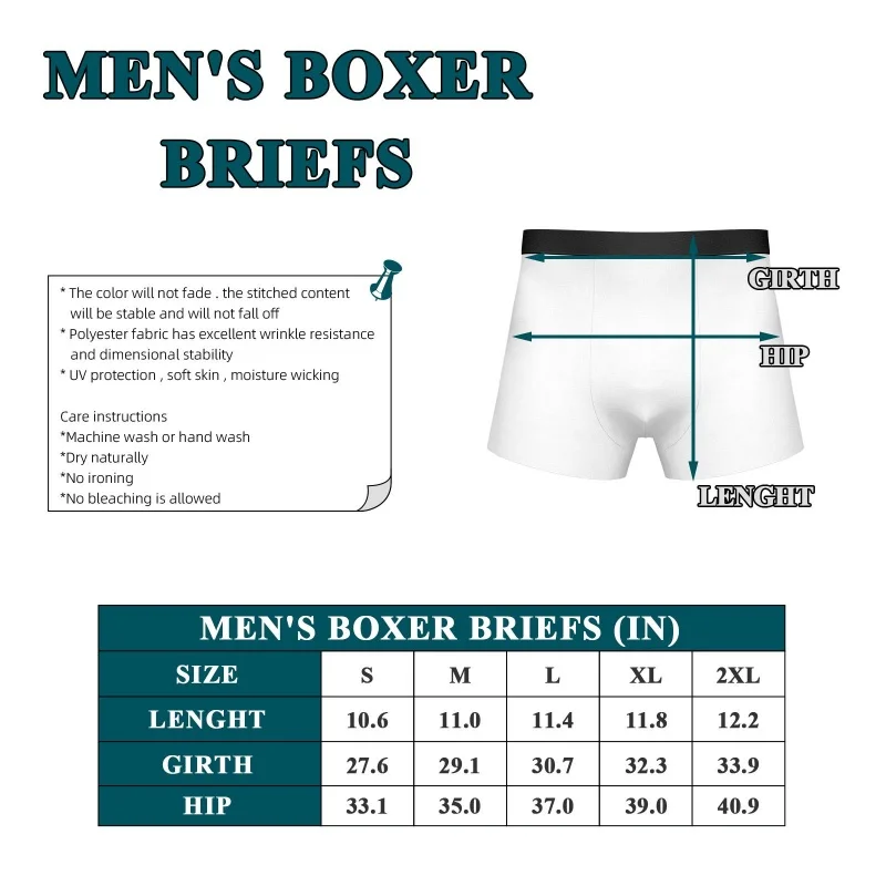 Customized Men's Underwear with Picture&Text-Personalized Valentine's Day Gift for Husband,Funny Boyfriend Present,Photo Boxers 6