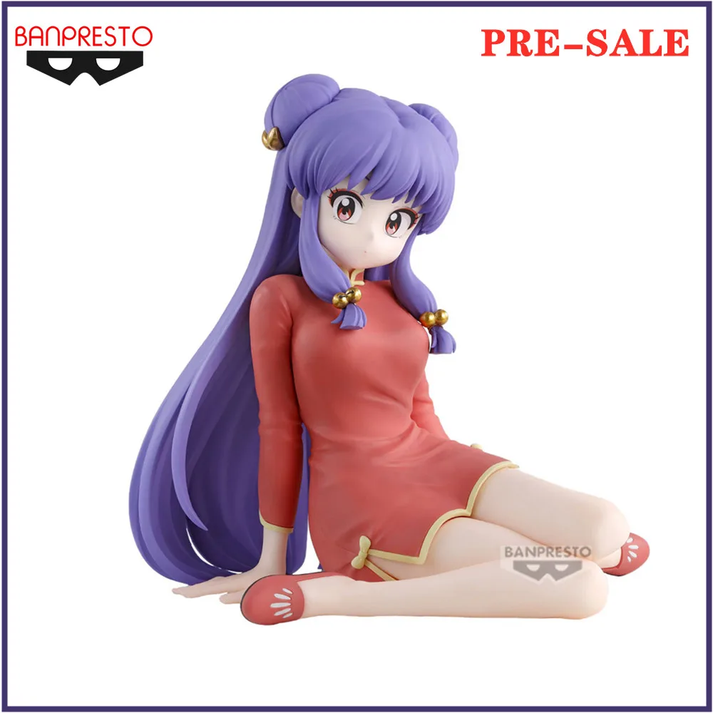 Original Bandai Anime Figure Ranma 1/2 -Relax time-Shampoo Action Figure Banpresto Toys Model Doll Collector Gifrs 13cm