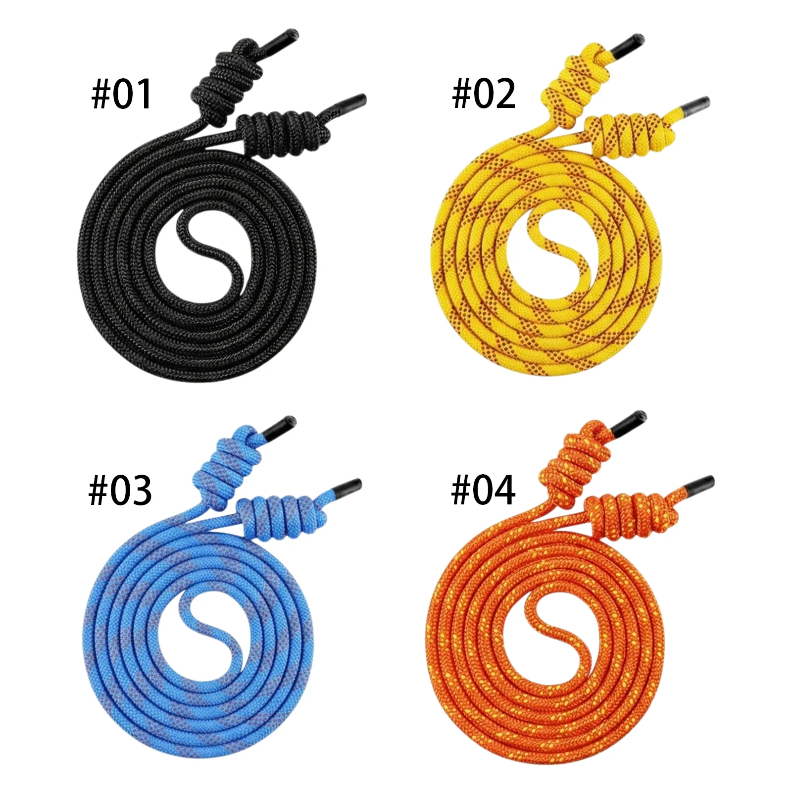 Gym Training Braided Jump Rope Adjustable 2.8-4. Double-layer Polyester Smooth Swing Cardio Workout Rope Storage Bag