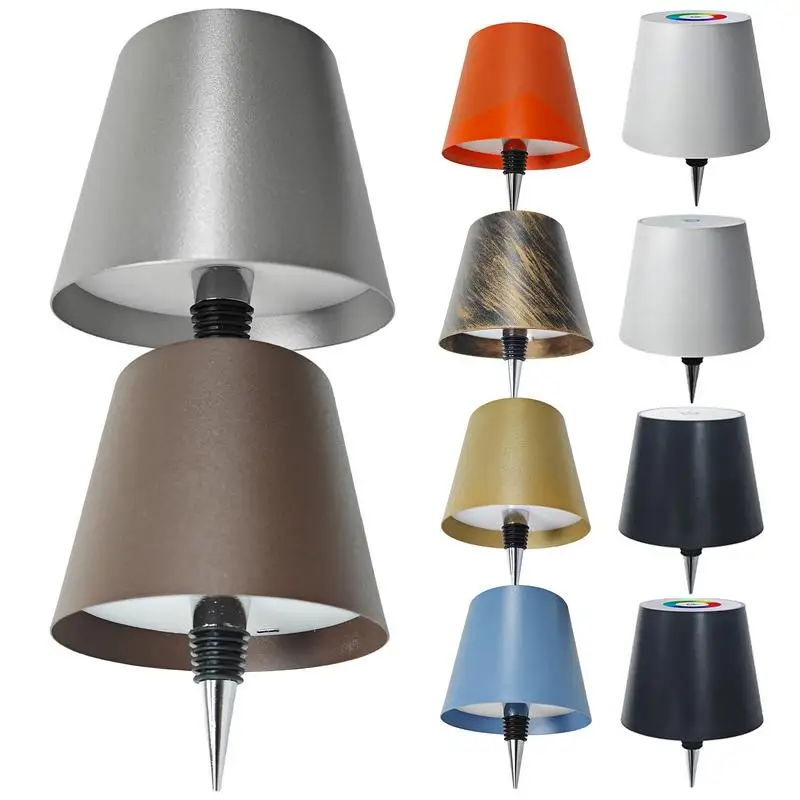 LED Weinflasche Lampe Kopf Tisch lampe abnehmbare und abnehmbare tragbare Lade dekoration für Bar Cafe Atmosphäre Nachtlicht