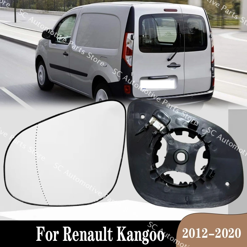 1 Pieza de Espejo Retrovisor Lateral Izquierdo y Derecho con Calefacción para Renault Kangoo 2012 2013 2014 2015 2016-2020, Accesorios para Automóviles