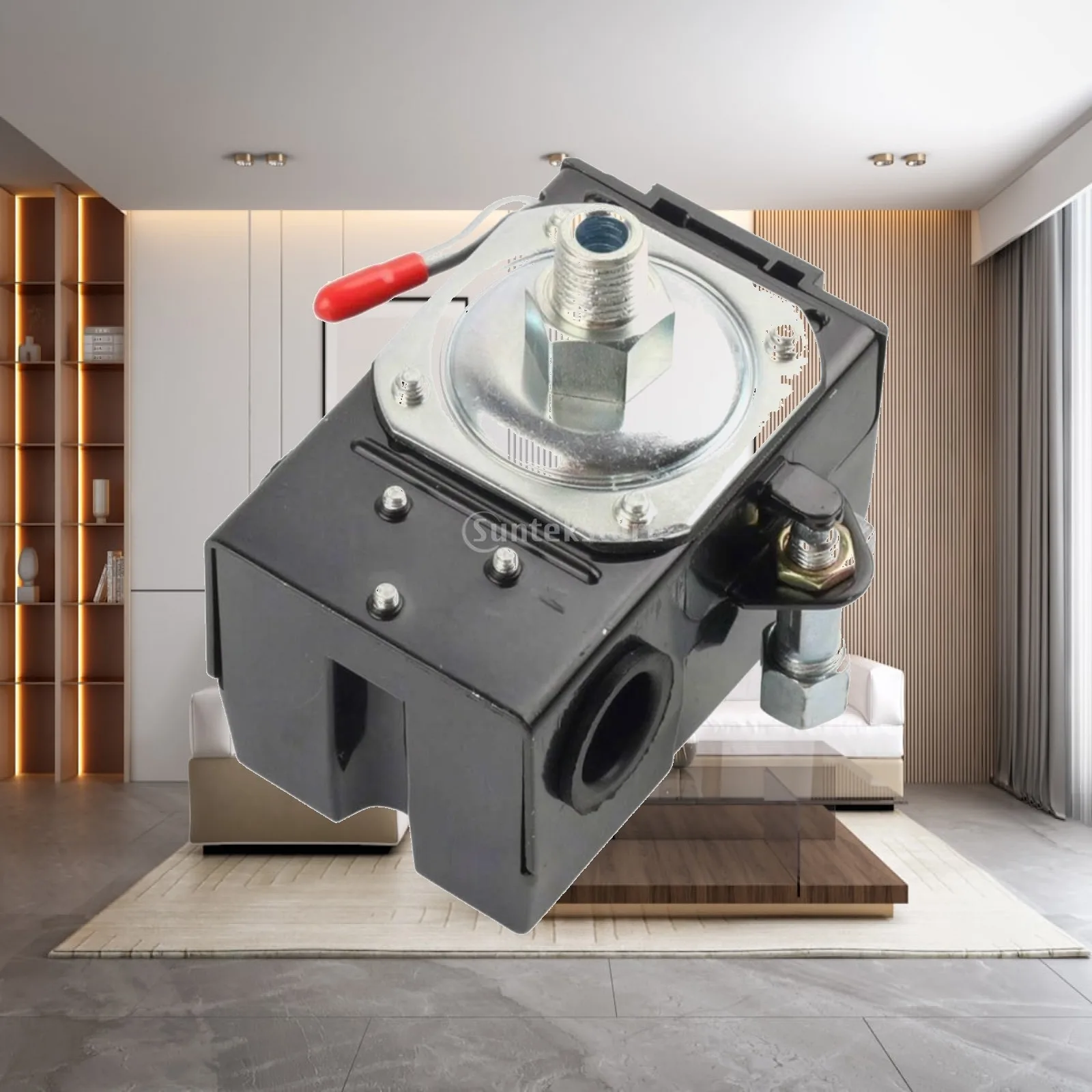 Horizontal Handle Pressure Switch for Air Compressor Pump with Copper Connection Points