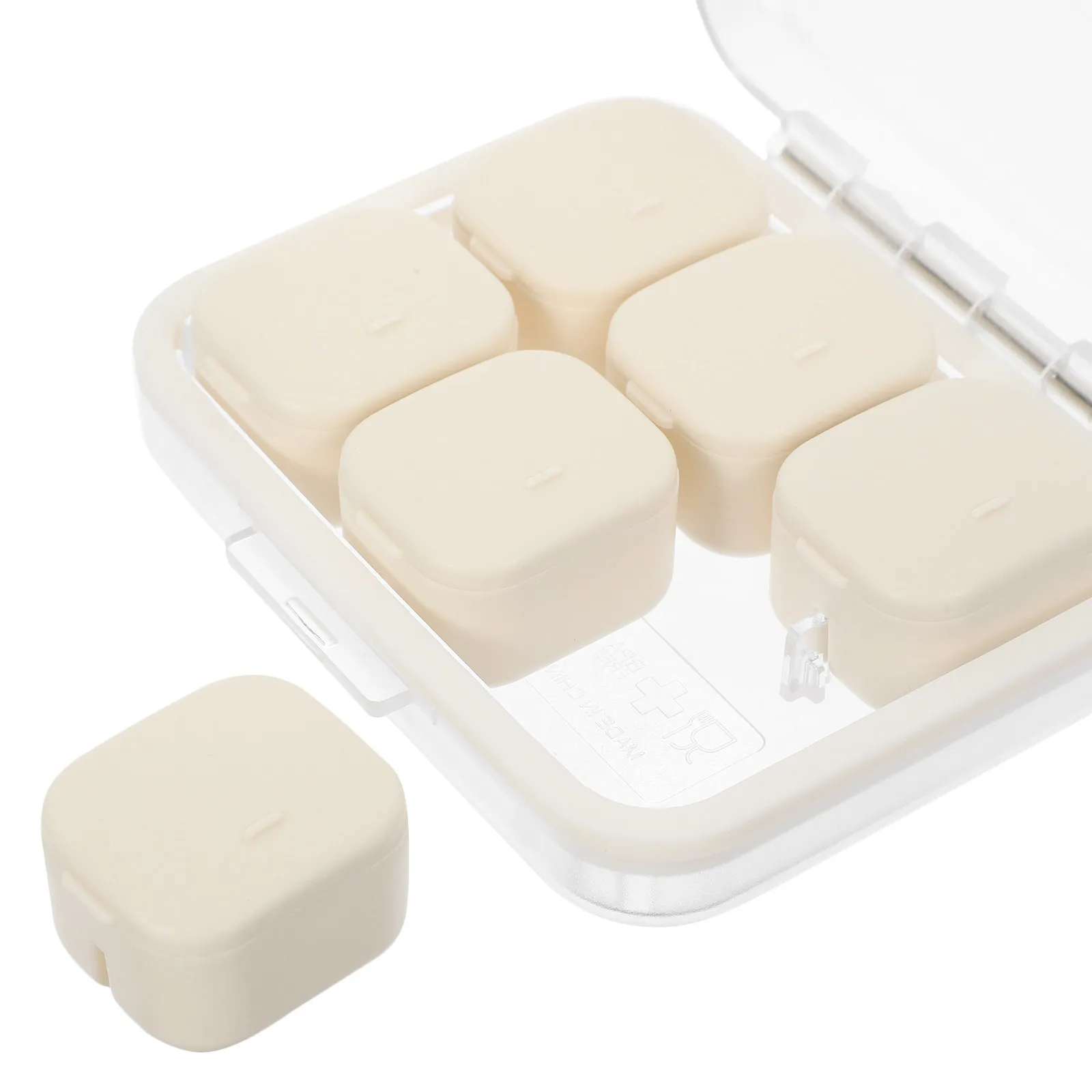 

Набор из 1 портативного органайзера для лекарств, дорожный контейнер для таблеток с герметичной крышкой, большой емкости, с разделенными отсеками для ежедневного использования