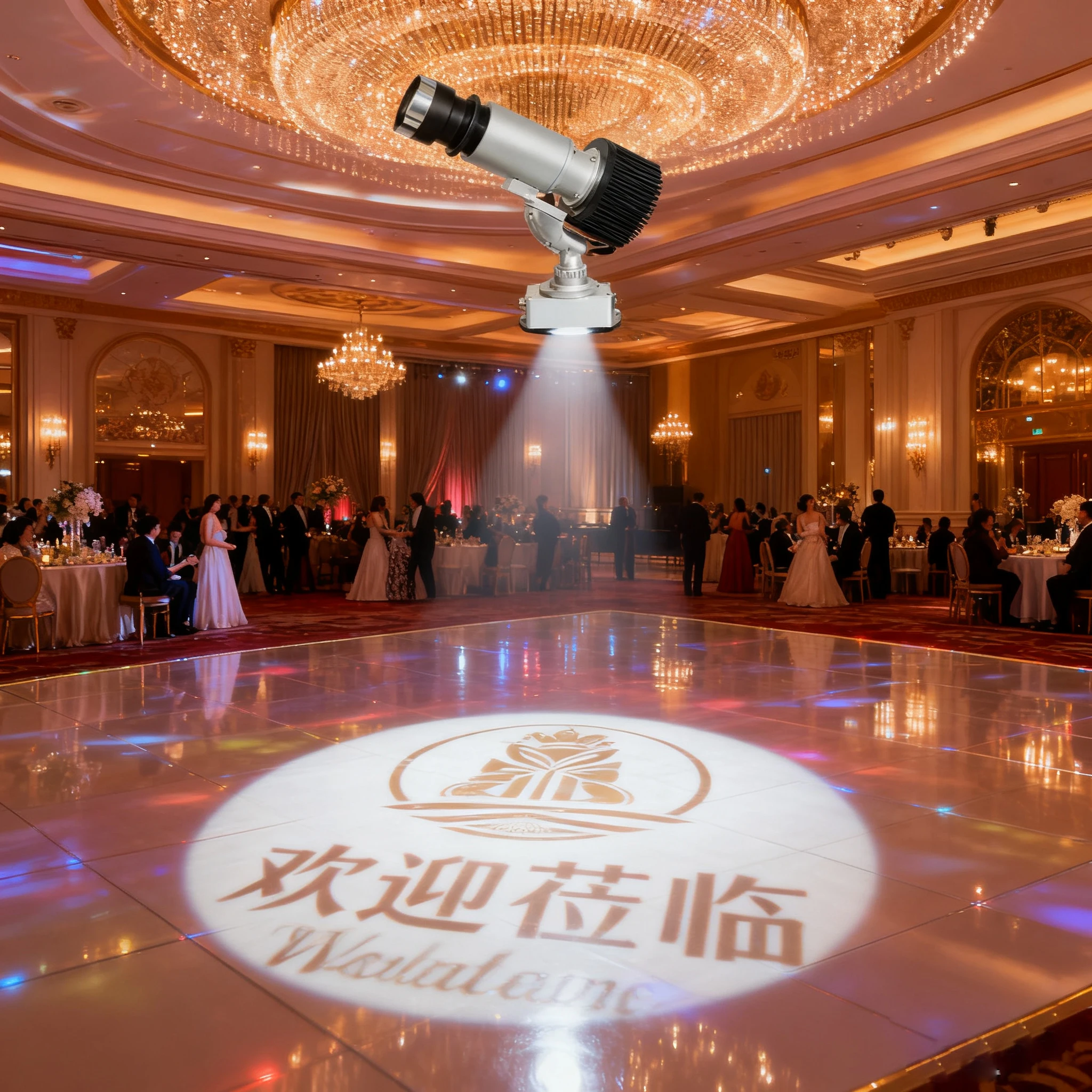 ضوء عرض بنمط مخصص مقاوم للماء بقدرة 30 وات - جهاز عرض بشعار خارجي قابل للتعديل للمتجر والحديقة وديكور الأحداث | سطوع عالية #5