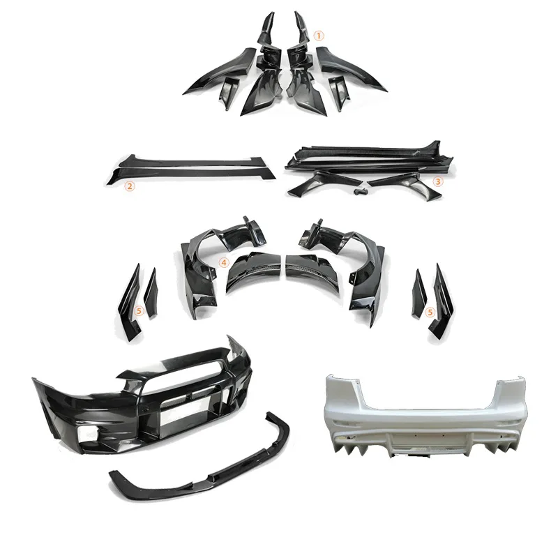 

SAAR Applicable Mitsubishi Evolution EVO10 Modification Parts Varis 3rd Generation Fiber Wide Body Full Set Big Surround