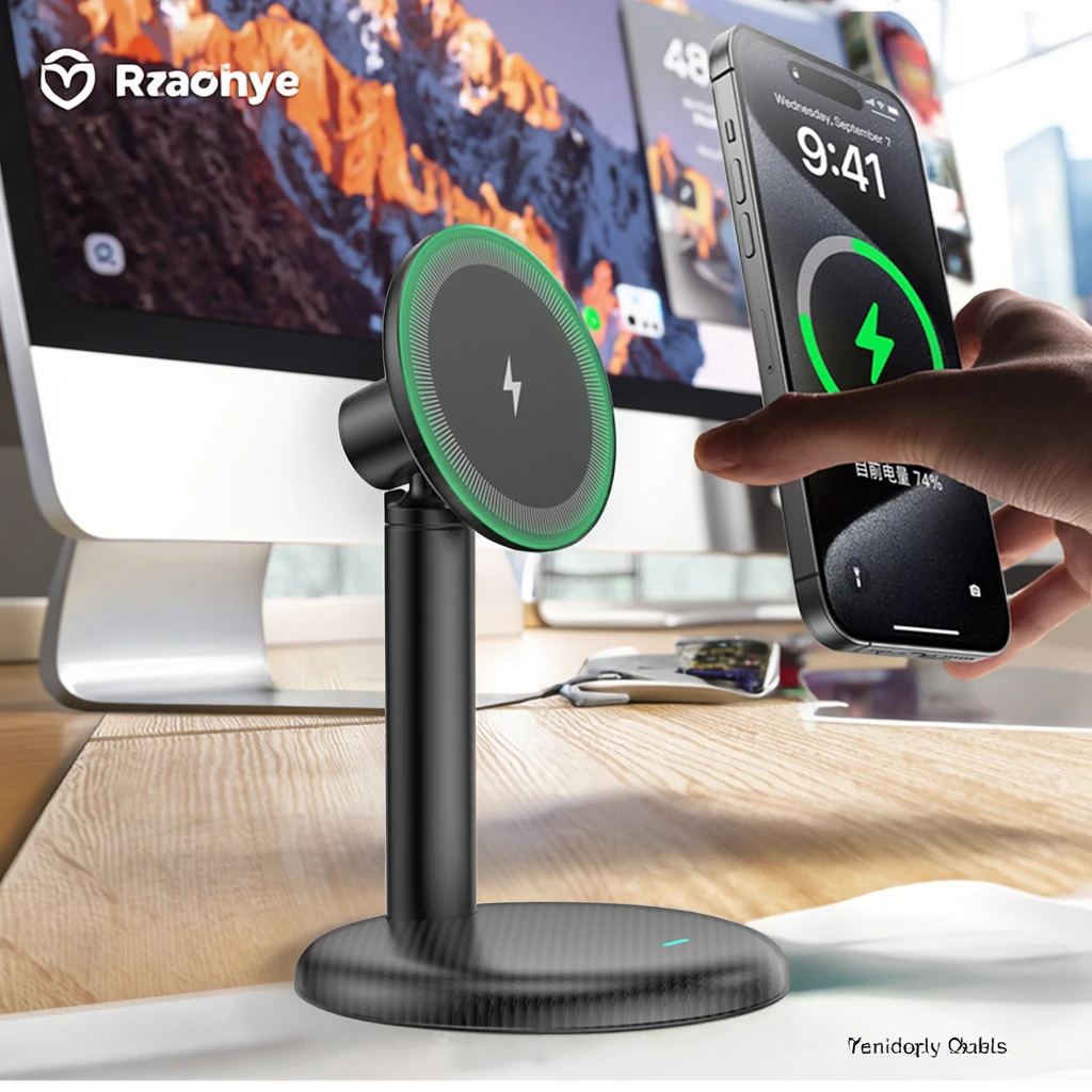 

Factory New High Quality Magnetic Sublimation Wireless Charger for iPhone Apple 17 16 15