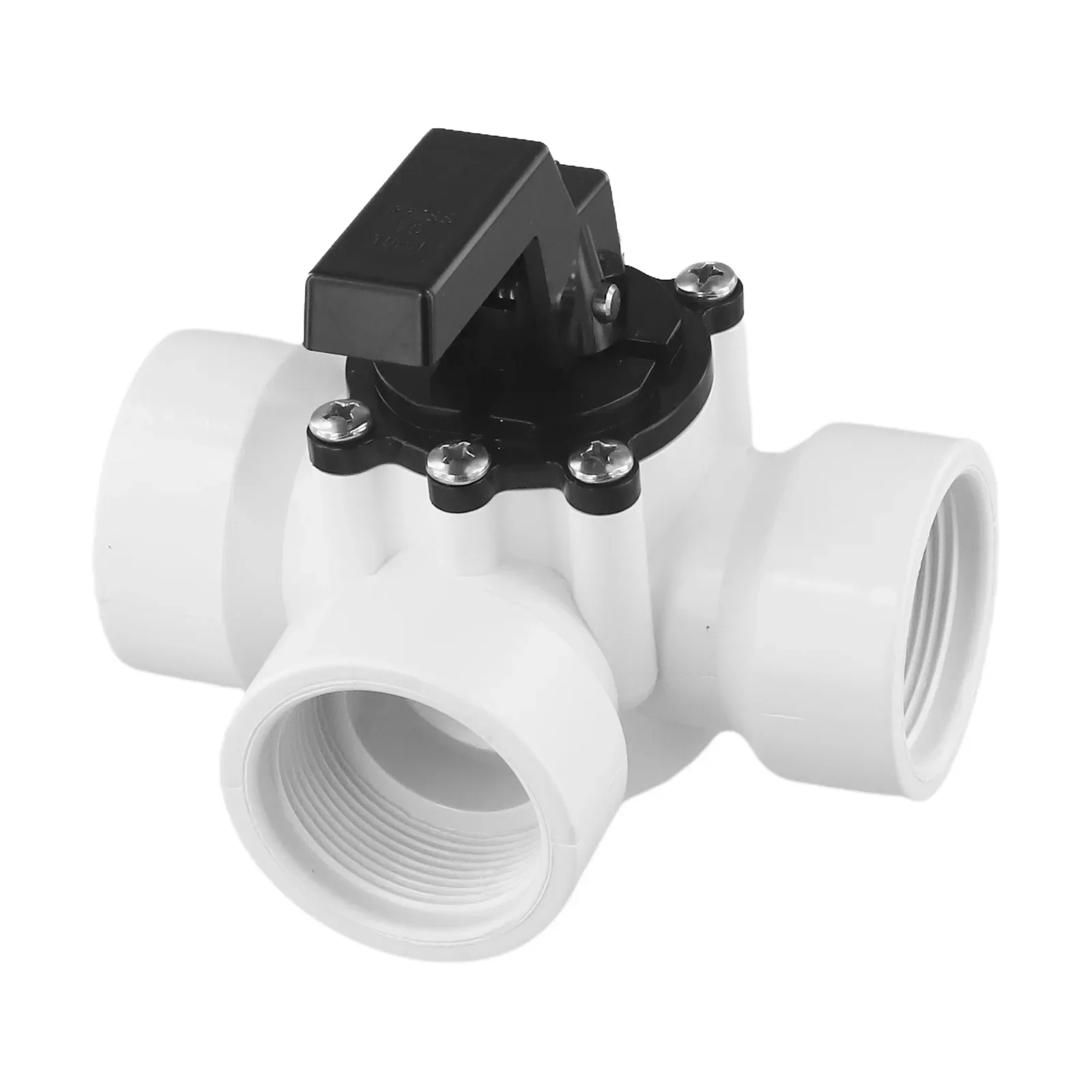 3 Way Slip Valve for pools & spas Offers Superior Control 1 1/2 Inch Pool Diverter Valve with 360 Turning Handle