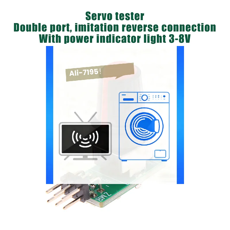 3-8V ESC Mini Servo Tester DIY Brushless Fan Motor Governor PWM Signal Output For RC Aircraft Model Parts