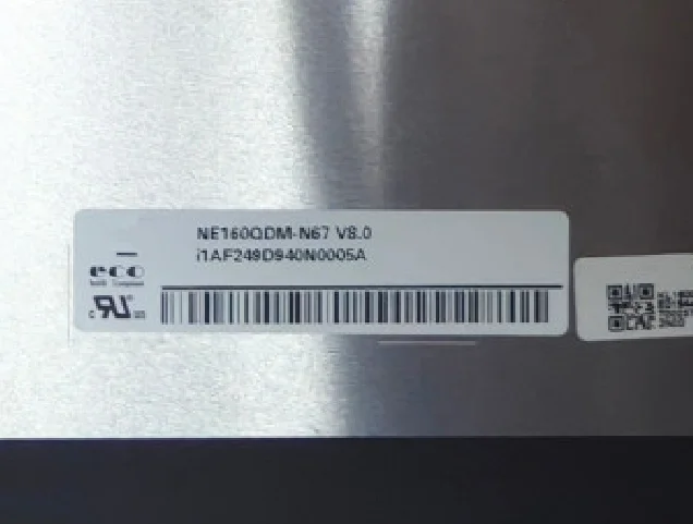NE160QDM-N67 V8.0 16.0'' Laptop LCD Screen Display Panel Matrix 2560*1600 EDP 40 Pins