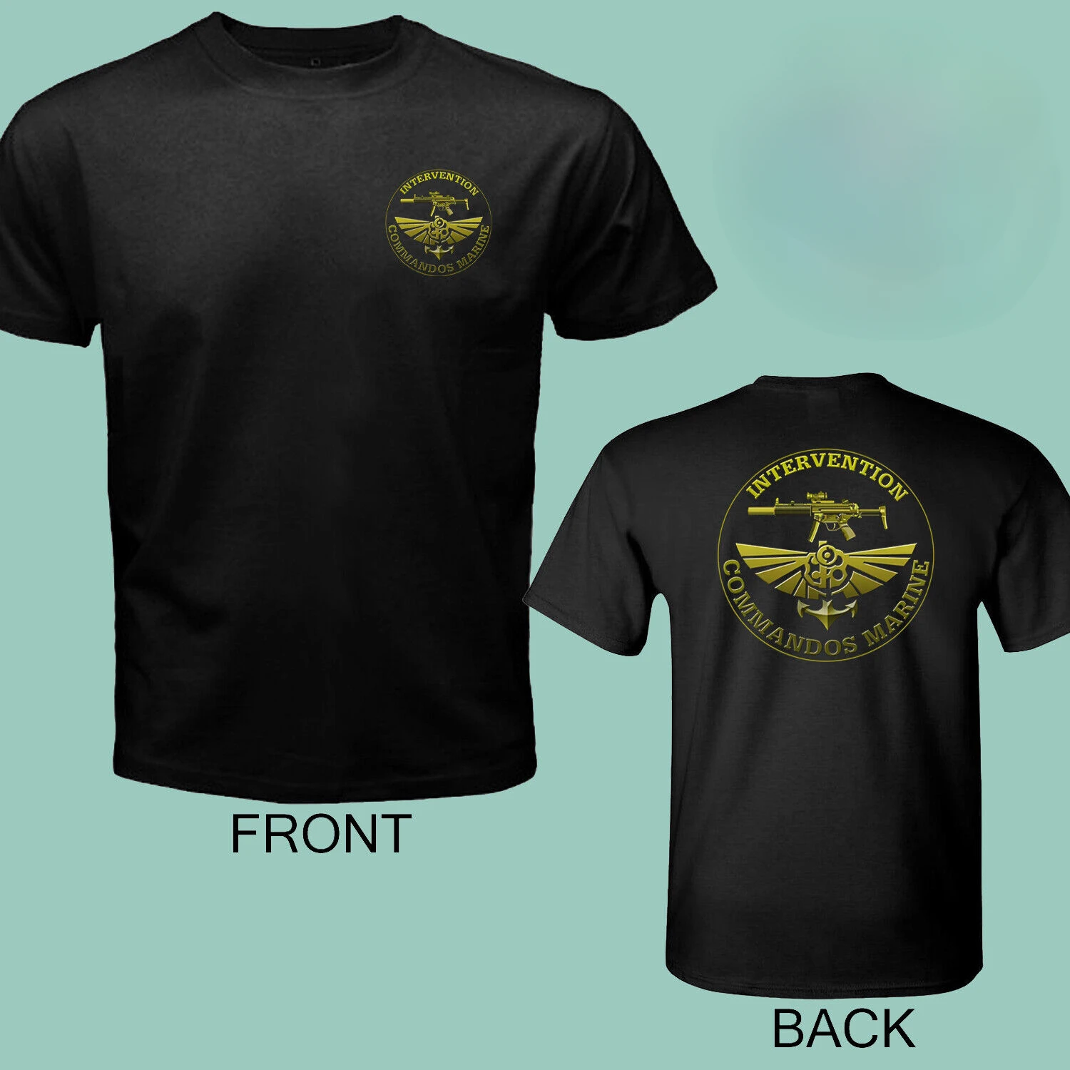

French CTLO Special Forces Counter Terrorist Commando Black T-Shirt