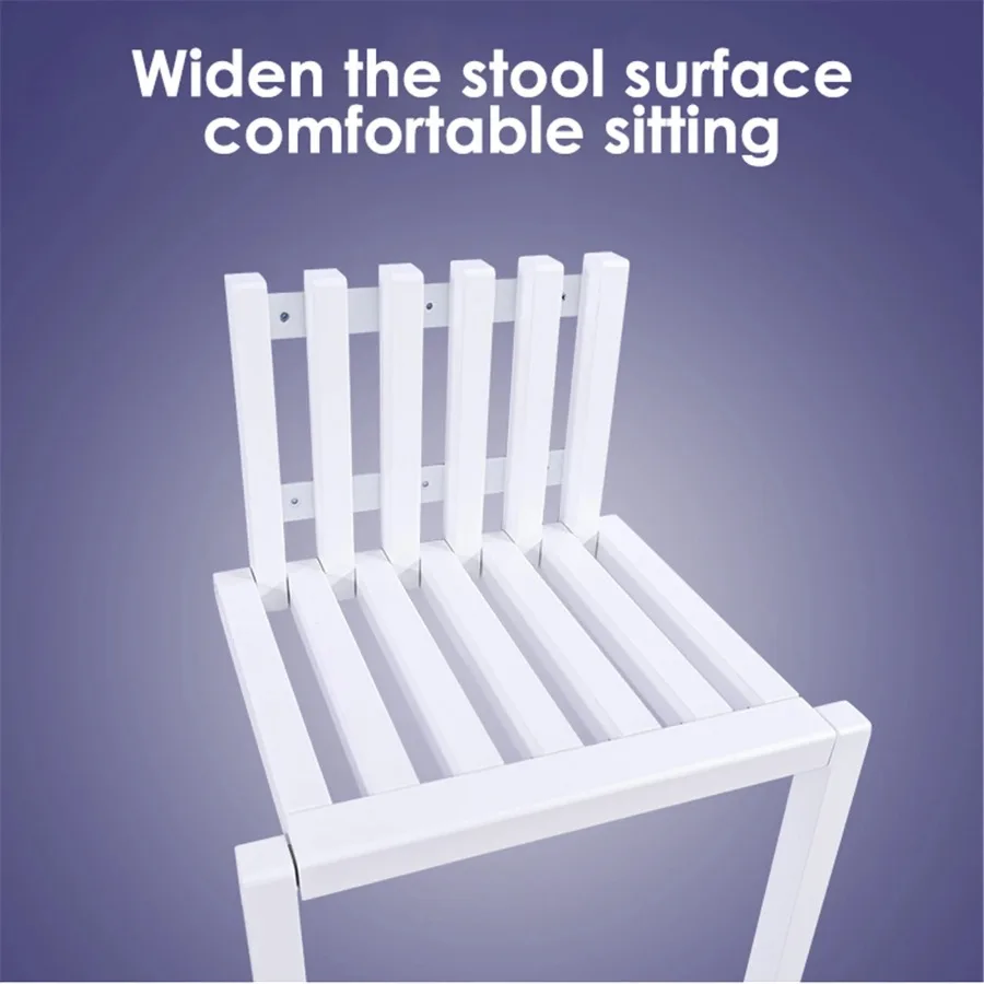 Wall Mounted Folding Chair Solid Wood Porch Chair Door Shoe Cabinet Hidden Footstool Folding Bathroom Balcony Living Stool