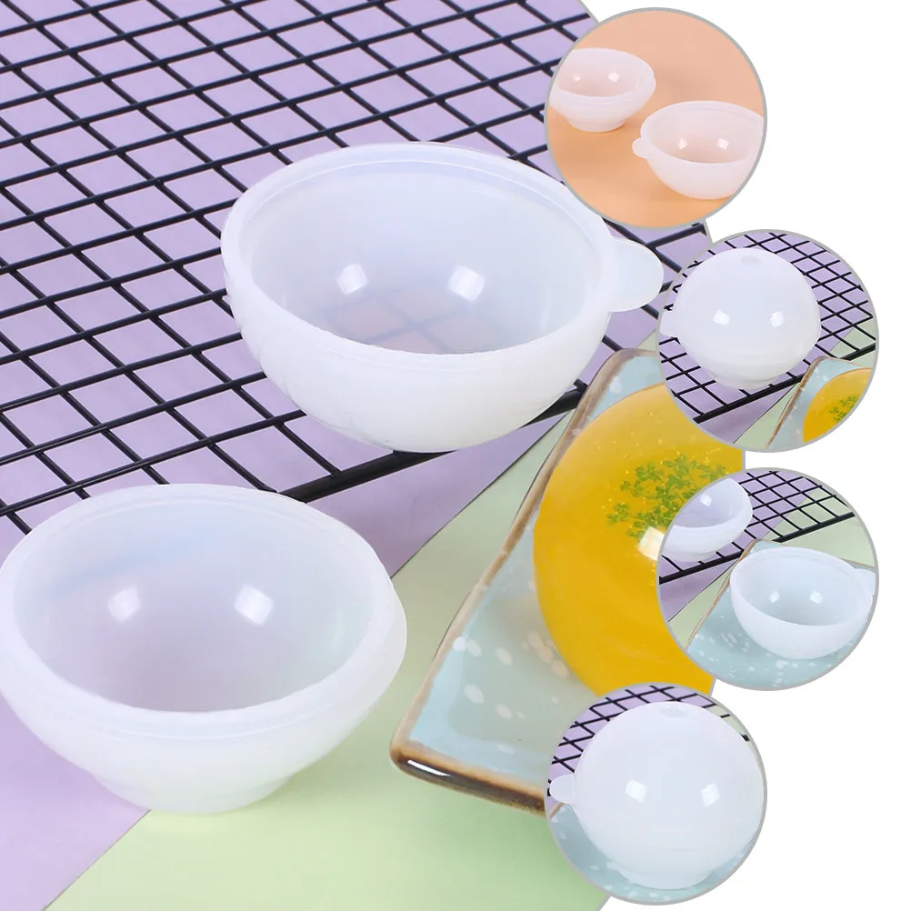 Spherical Silicone Mold Non-Toxic Reusable DIY Mold Resin Decorative Art Craft Supplies Easy Demould Resin Mould