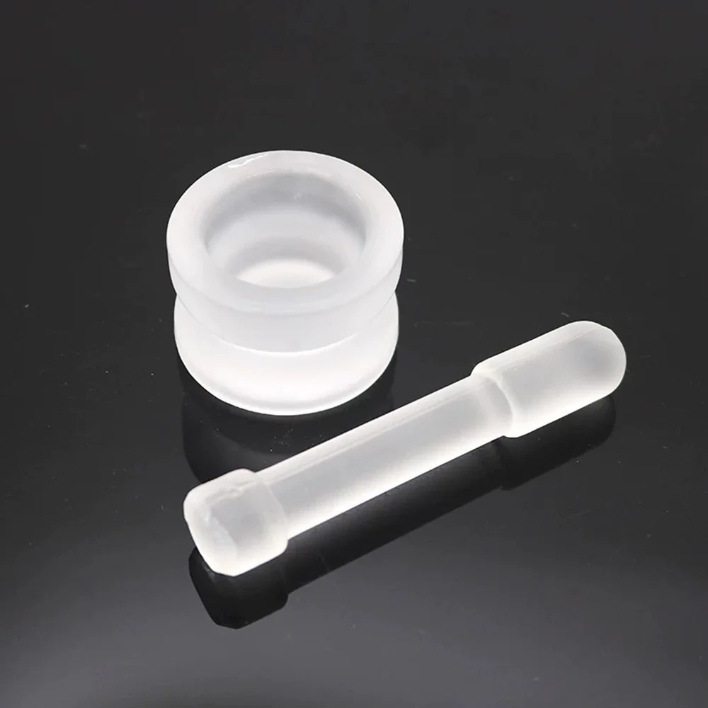 Dental Glass Grinding Mixing Bowl Mini Mashing Experiment Grinder Glass Grinding+Grinding Rod Laboratory Tool Accessories