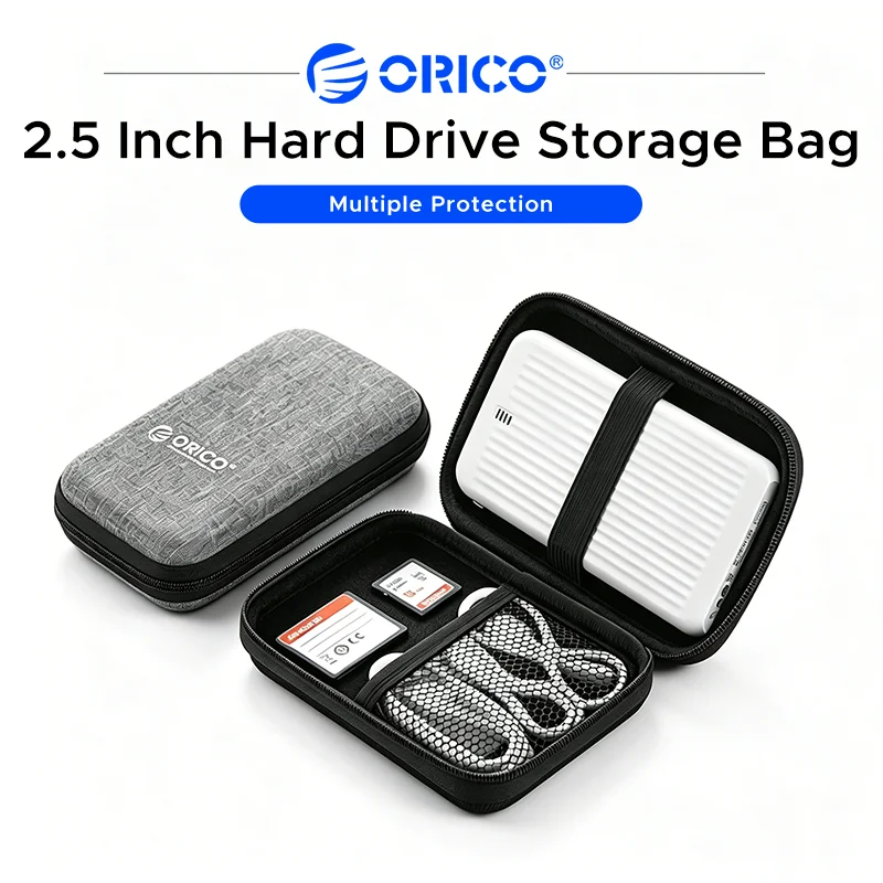 ORICO EVA Hard Shell 2.5 Inch External HDD Protective Bag Shockproof Portable Office Storage Case For External HDD Powerbank