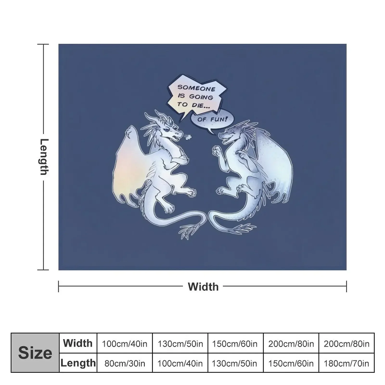 Wings of Fire - Snowfall and Lynx - Someone is going to Die of Fun Throw Blanket Polar blankets ands Quilt bed plaid Blankets