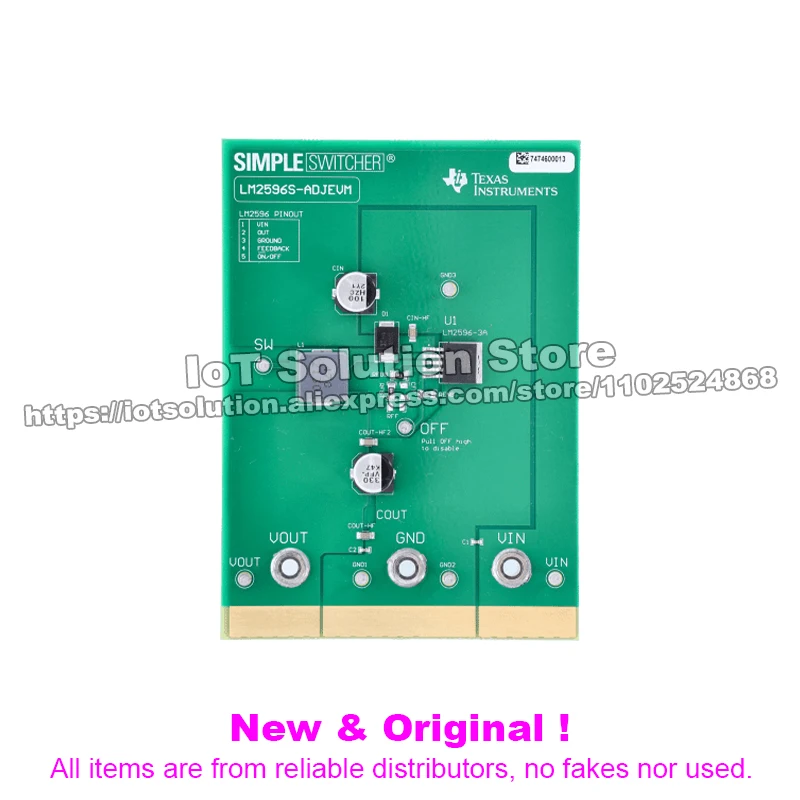 LM2596S-ADJEVM LM2596 Step-Down Converter Evaluation Module