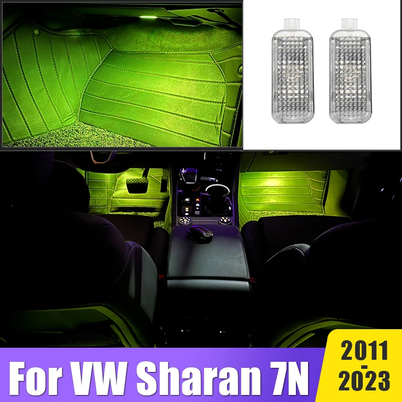 

LED Footwell Light Atmosphere Lamps For VW Sharan 7N 2011-2015 2016 2017 2018 2019 2020 2021 2022 2023 Car Interior Accessories