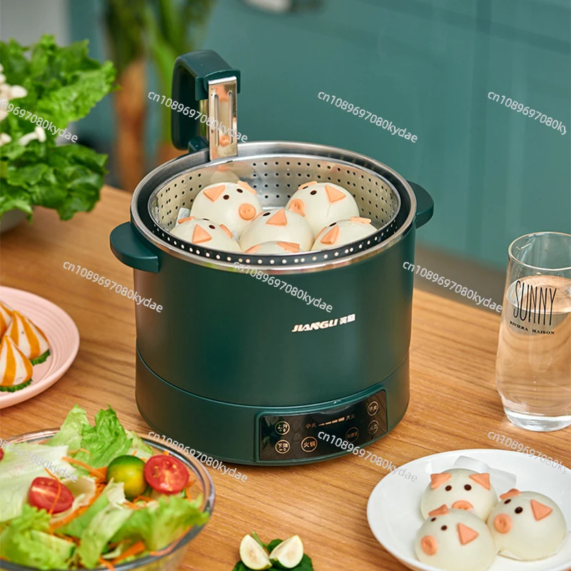 Lifting electric hot pot multi-purpose cooking pot health rice cooker rice soup separation automatic cooking all-in-one pot 3L