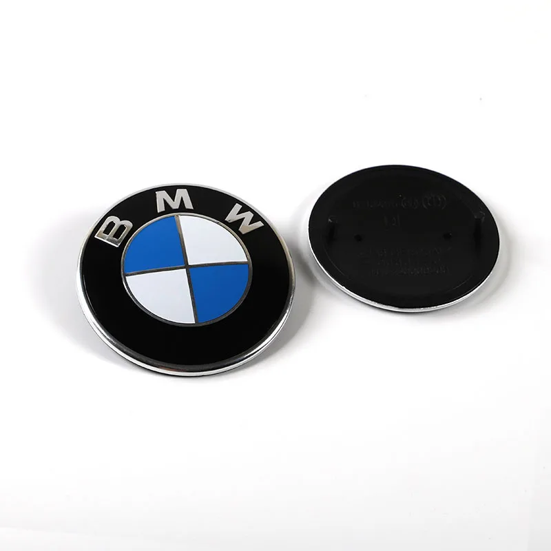 3D ABS 74mm 82mm BMW Emblem Car Front Hood Badge Rear Logo For BMW E46 E39 E90 E91 E92 E60 E87 E30 E34 E36 G20 G30 Accessories